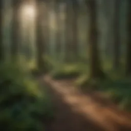 Lush forest trails in the Olympic Peninsula