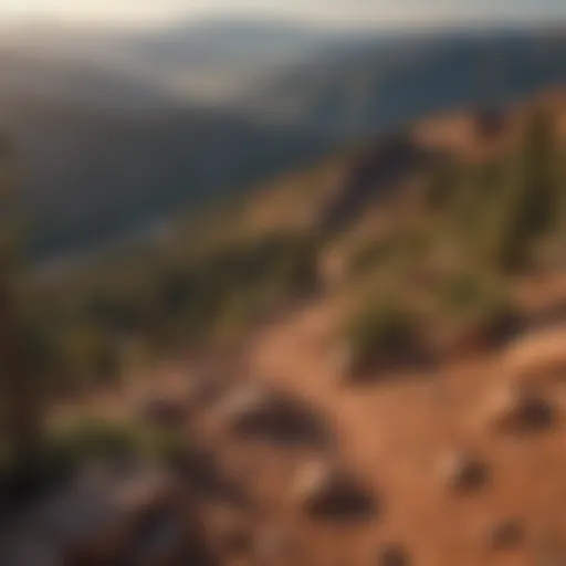 Breathtaking view from Pikes Peak overlooking the valley