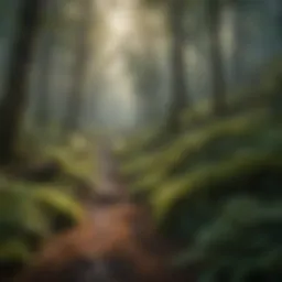 Lush forest landscape showcasing biodiversity and vitality