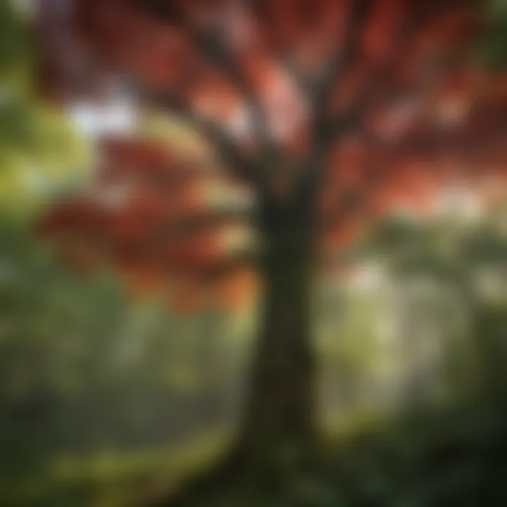 Lush forest canopy in Red River Gorge