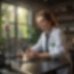 Illustration of a laboratory environment showcasing alternative science careers.