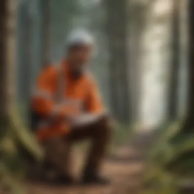 A career pathway illustration in forestry