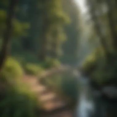The Serpentine Beauty of Smith River Stunning view of Smith River's winding path through lush greenery