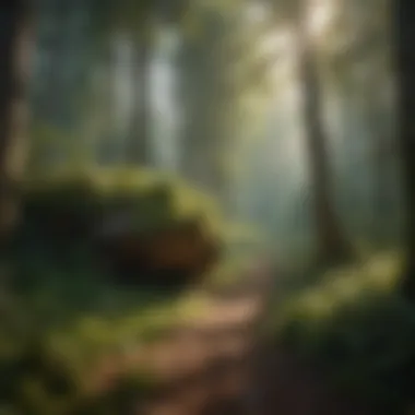 Biodiversity in Forestry Lush green forest showcasing biodiversity