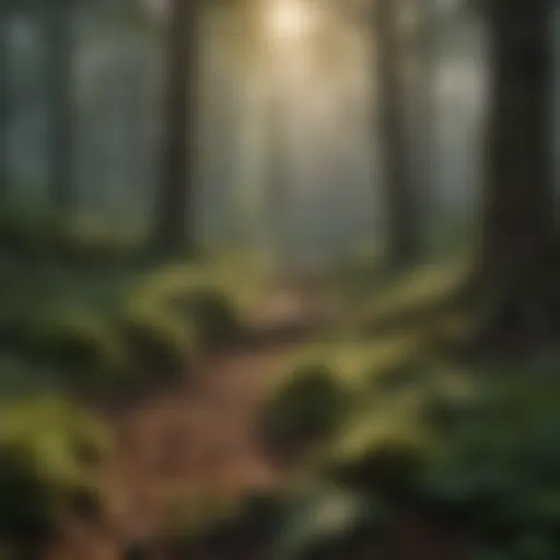 Lush forest showcasing diverse tree species