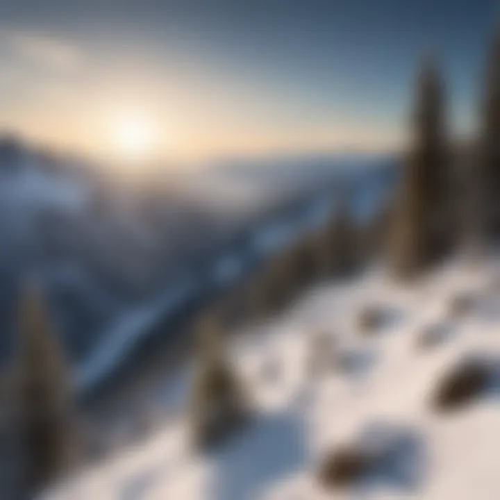 Panoramic view of snow-capped mountains