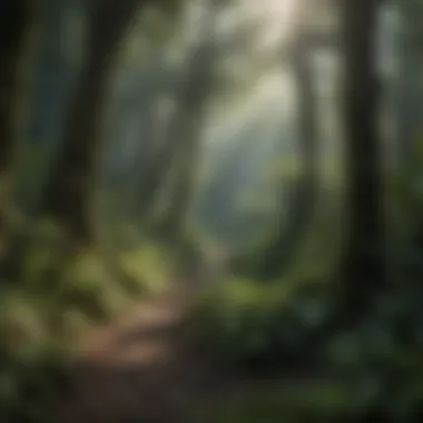 Lush Greenery of Puerto Rico's Rainforest Lush greenery of Puerto Rico's rainforest showcasing diverse plant life