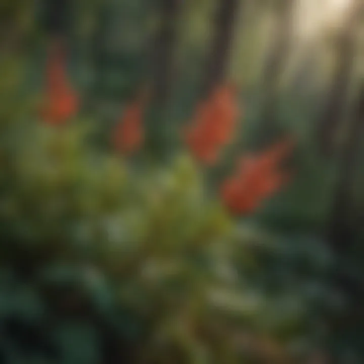 Close-up of native flora found in the Foothills WMA