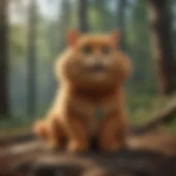 Colorful Garfield illustration showcasing the character's humor and charm