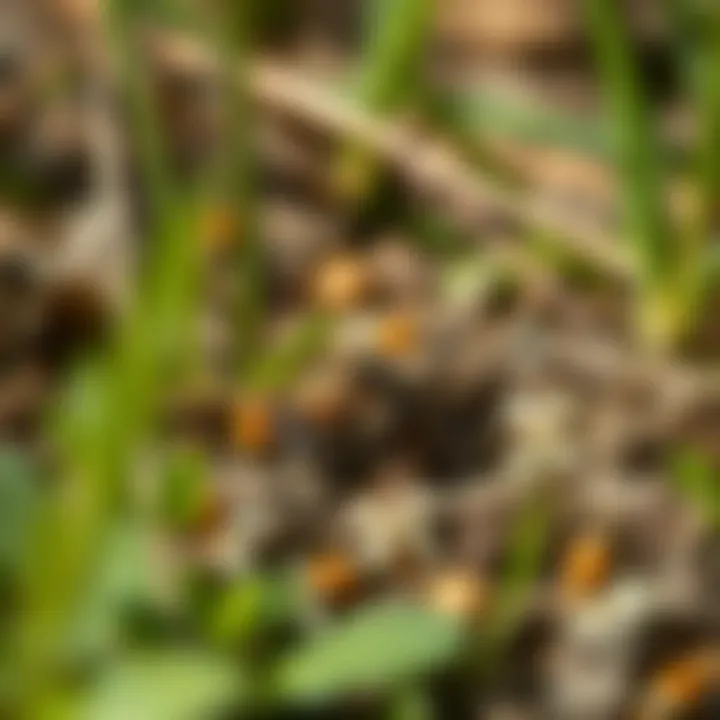 Habitat of Ground Bees with Diverse Flora Habitat of ground bees showcasing diverse flora