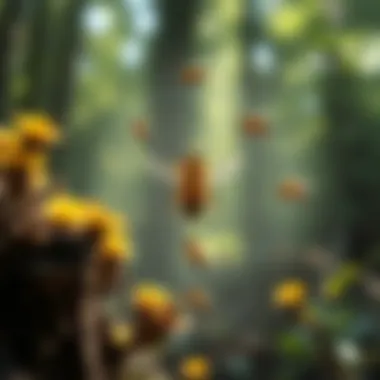 Ground Bee Life Cycle Diagram Diagram illustrating ground bee life cycle