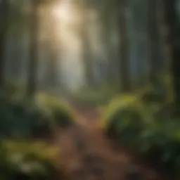 A lush forest ecosystem demonstrating biodiversity