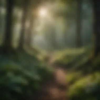 Lush Forest Landscape Lush forest landscape promoting mental serenity