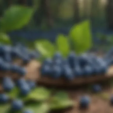 Nutritional Benefits of Bilberry Illustration of bilberry fruit benefits, highlighting its nutritional components.