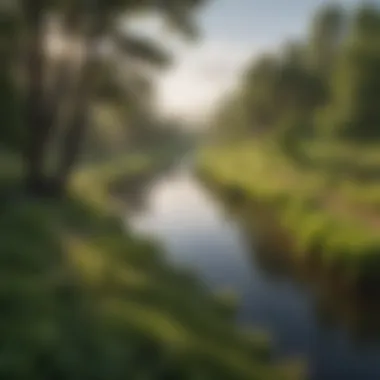 Winding Serenity of the Niobrara River Serene view of the Niobrara River winding through lush landscapes