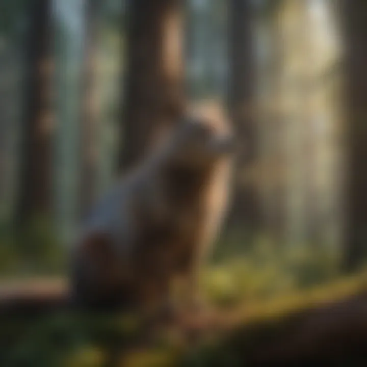 Diverse wildlife in the Oregon redwood ecosystem