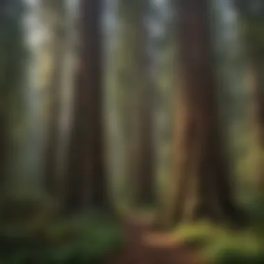 Majestic Oregon Redwood Forest Majestic Oregon redwood forest showcasing towering trees