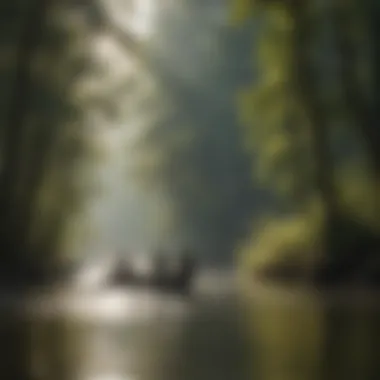A fisherman using advanced techniques on the Ouachita River, emphasizing angling skills.