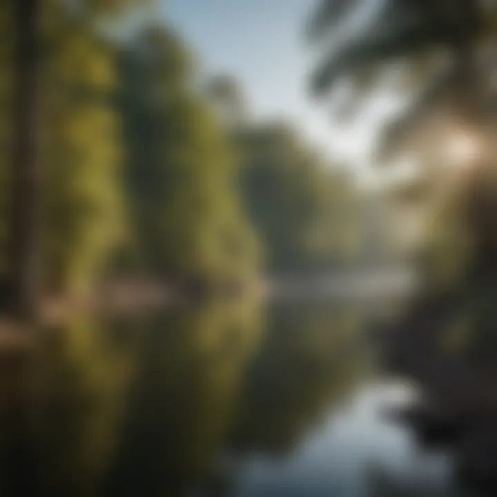 A picturesque landscape of the Ouachita River, highlighting its ecological significance.