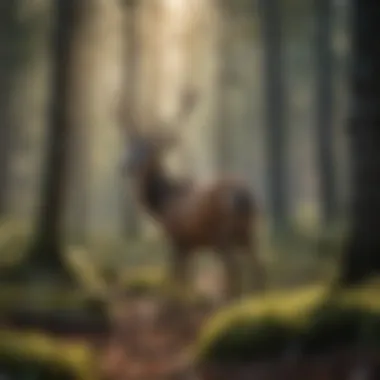 Wildlife in a Protected Forest Wildlife thriving in a protected forest environment