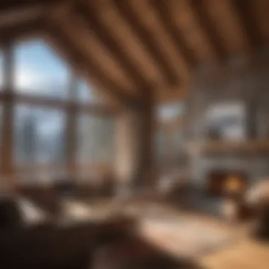 A cozy lodge at the base of the Aspen ski slopes Cozy lodge at the base of Aspen slopes, inviting skiers to rest