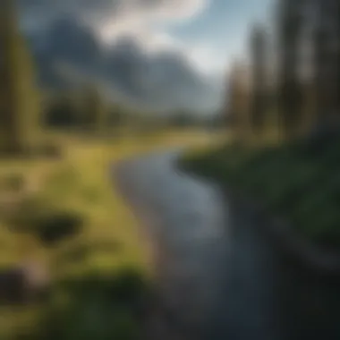 A panoramic view of the Snake River winding through Teton National Park