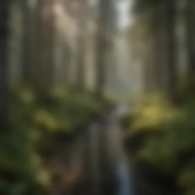 Lush forest landscape in Tongass National Forest