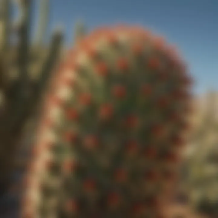 Close-up of a unique cactus species