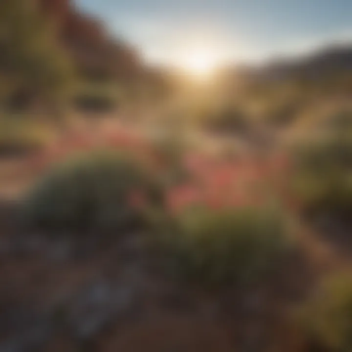 Vibrant desert wildflowers in bloom