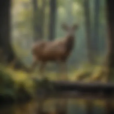 Wildlife in Harmony A diverse array of wildlife in their natural habitat within Tennessee's wilderness.