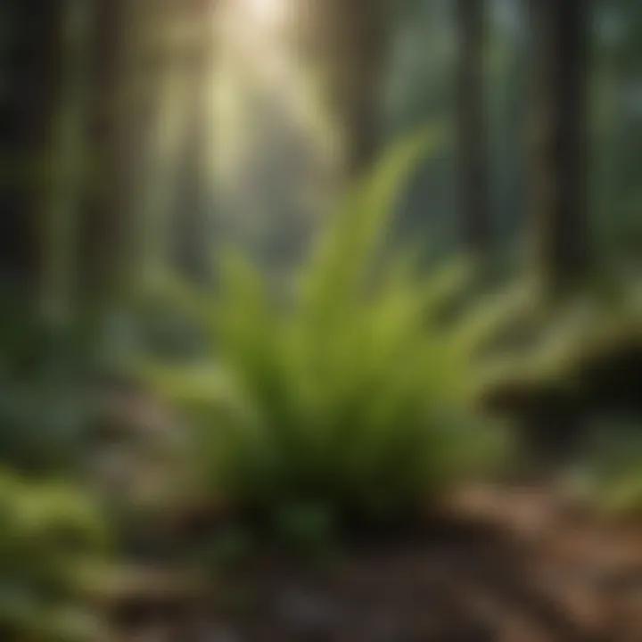 An infographic illustrating the ecological roles of ferns in various ecosystems.