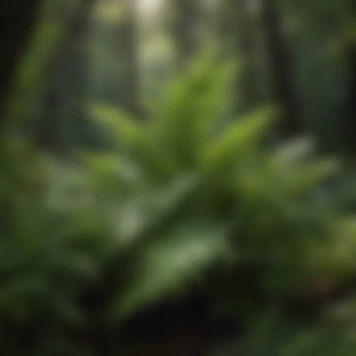 A scenic garden featuring various ferns, emphasizing their aesthetic value in horticulture.