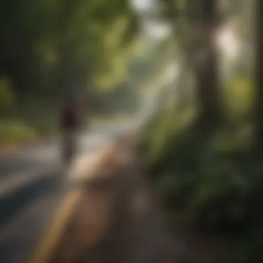 Cyclists enjoying a picturesque ride on the trail