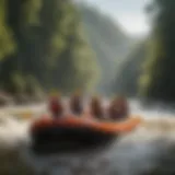 Rafting adventure on the river