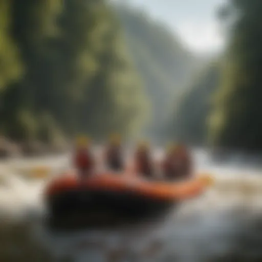 Rafting adventure on the river