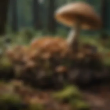 Culinary Potential of Wild Mushrooms Beautifully arranged wild mushrooms showcasing culinary potential