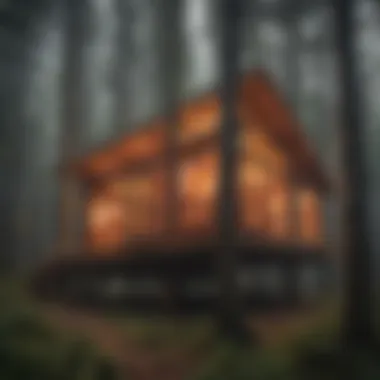 Application of Fire Protection Coatings on Timber Fire protection coating applied to timber structures in a forest