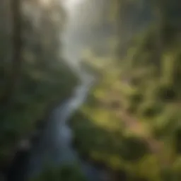 Detailed GIS map showcasing forest distribution and health