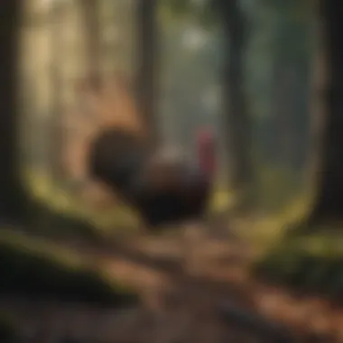 Natural Habitat of Gould's Wild Turkey The mountainous habitat of Gould's wild turkey showcasing its lush surroundings