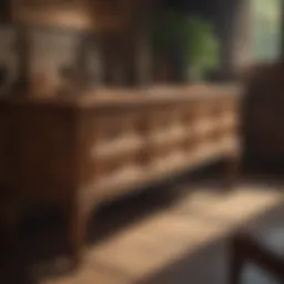 Elegant wooden furniture showcasing fine craftsmanship