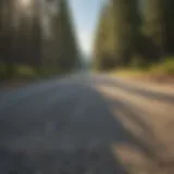 A well-planned gravel parking lot layout