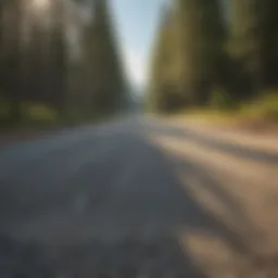 A well-planned gravel parking lot layout