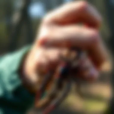 Demonstration of Proper Tick Removal Techniques Safe removal of a tick demonstration