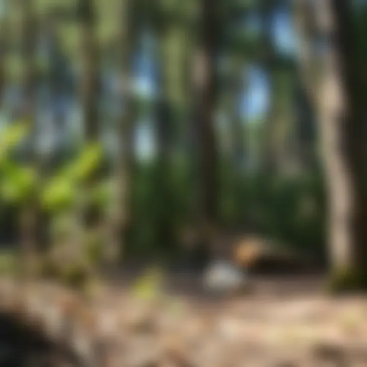 Wooded Area Illustrating Tick Habitats Wooded area prone to ticks