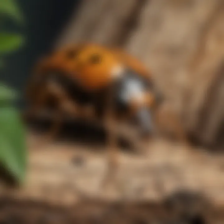 Lifecycle stages of a wood-boring insect