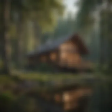 Eco-Friendly Lodge in Forest Setting Eco-friendly lodge nestled in the forest