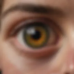 Close-up of MBR eye patches showcasing their texture and design
