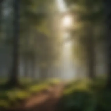 Reforestation: A Key Strategy for Cleaner Air Illustration of reforestation efforts with saplings being planted