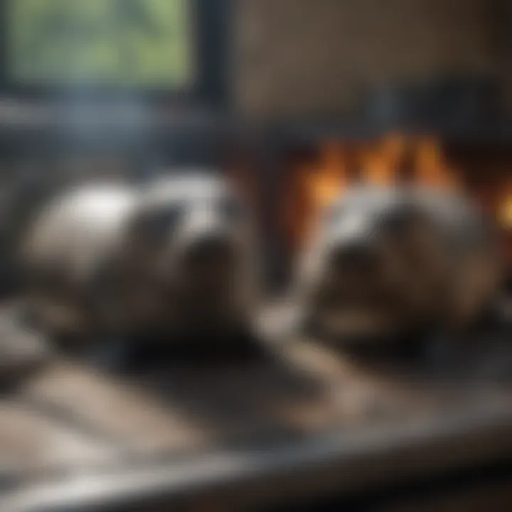 Close-up of stove seals that block rodent entry