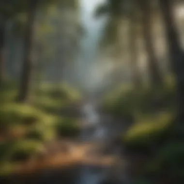 Breathtaking National Park Landscape Scenic view of a national park